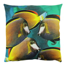 Aberto Design Cojín Multicolor 43 x 43 cm